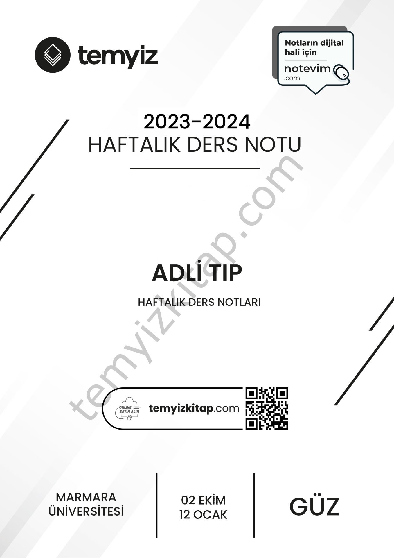 Adli Tıp 23-24 Güz Dönemi 1-15.Haftaların Tamamı