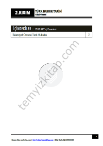 Türk Hukuk Tarihi 25-26 Güz 2