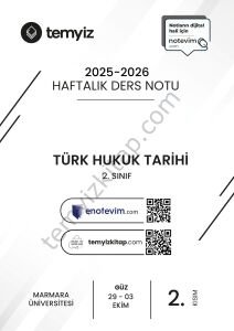 Türk Hukuk Tarihi 25-26 Güz 2