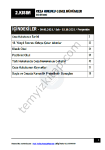 Ceza Hukuku Genel Hükümler 25-26 Güz 2