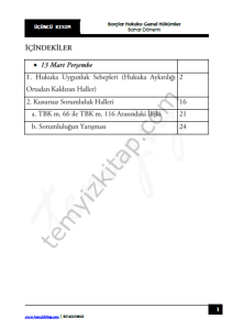Kocatepe Üniversitesi Borçlar Hukuku Genel Hükümler 22-23 Bahar 3