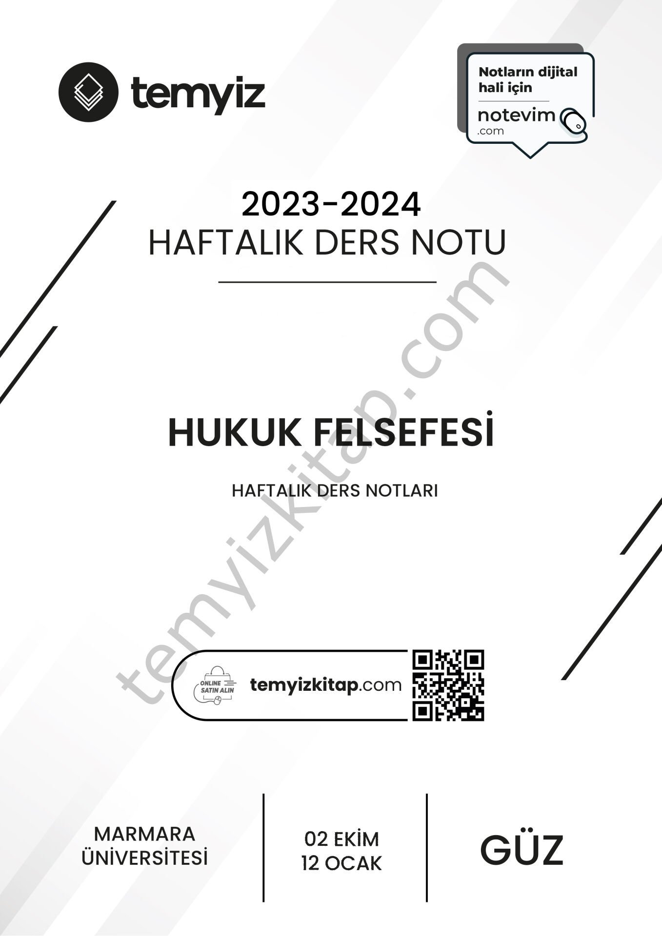 Hukuk Felsefesi 23-24 Güz 1-15 Haftaların Tamamı