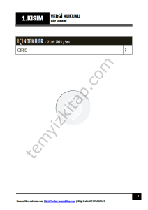 Vergi Hukuku 25-26 Güz 1