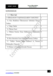 Kocatepe Üniversitesi İcra ve İflas Hukuku 22-23 Bahar 2