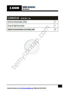 Vergi Hukuku 25-26 Güz 2