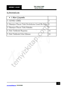Sakarya Üniversitesi Türk Hukuk Tarihi 22-23 Bahar 1