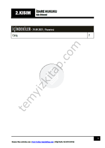 İdare Hukuku 25-26 Güz 2