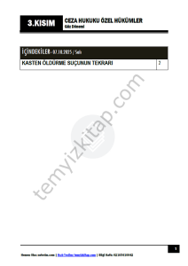 Ceza Hukuku Özel Hükümler 25-26 Güz 3