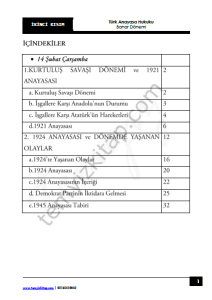 Sakarya Üniversitesi Türk Anayasa Hukuku 22-23 Bahar 2