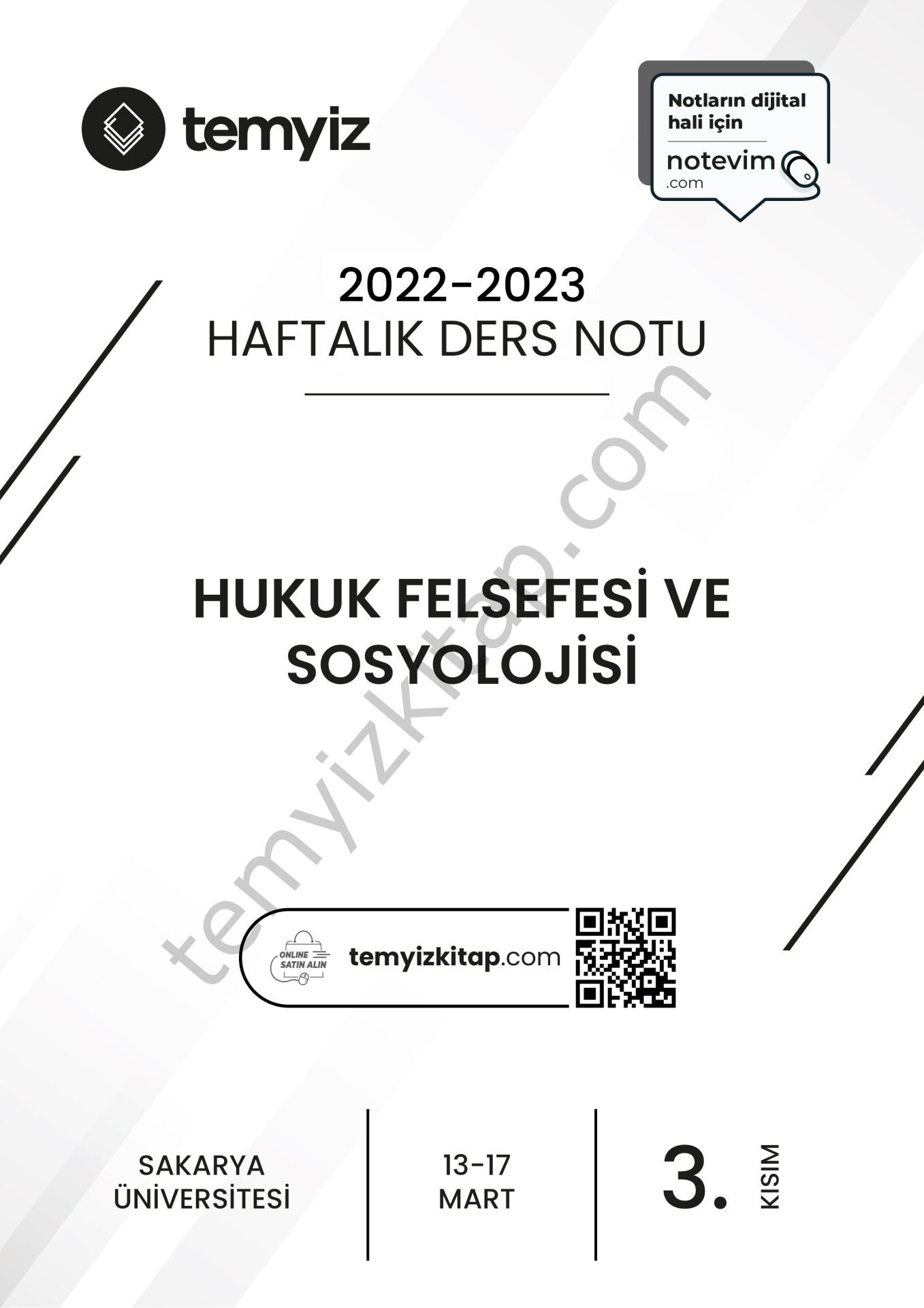 Sakarya Üniversitesi Hukuk Felsefesi ve Sosyolojisi 22-23 Bahar 3