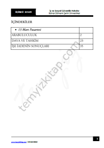 Şehir Üniversitesi İş ve Sosyal Güvenlik Hukuku 22-23 Bahar 3