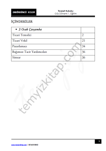 Ticaret Hukuku 1.Öğretim 23-24 Güz 14