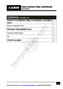 Ceza Hukuku Özel Hükümler 25-26 Güz 4