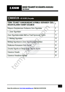 Deniz Ticareti ve Sigorta Hukuku 25-26 Güz 2