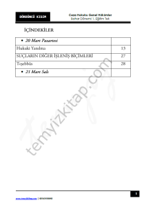 Ceza Hukuku Genel Hükümler 1.Öğretim TEK 22-23 Bahar 4