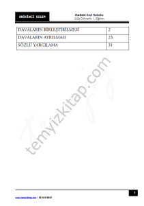 Medeni Usul Hukuku 1.Öğretim 23-24 Güz 12