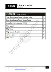 İcra ve İflas Hukuku 25-26 Güz 6