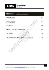 Eşya Hukuku 25-26 Güz 3