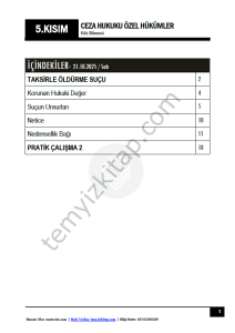 Ceza Hukuku Özel Hükümler 25-26 Güz 5