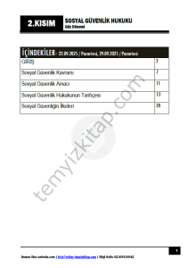 Sosyal Güvenlik Hukuku 25-26 Güz 2