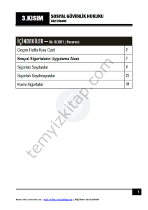 Sosyal Güvenlik Hukuku 25-26 Güz 3