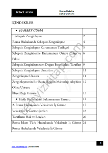 Kırıkkale Üniversitesi Roma Hukuku 22-23 Bahar 2