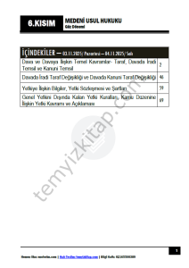 Medeni Usul Hukuku 25-26 Güz 6