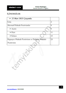 Hukuk Başlangıcı 2.Öğretim 22-23 Bahar 4