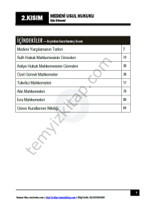 Medeni Usul Hukuku 25-26 Güz 2