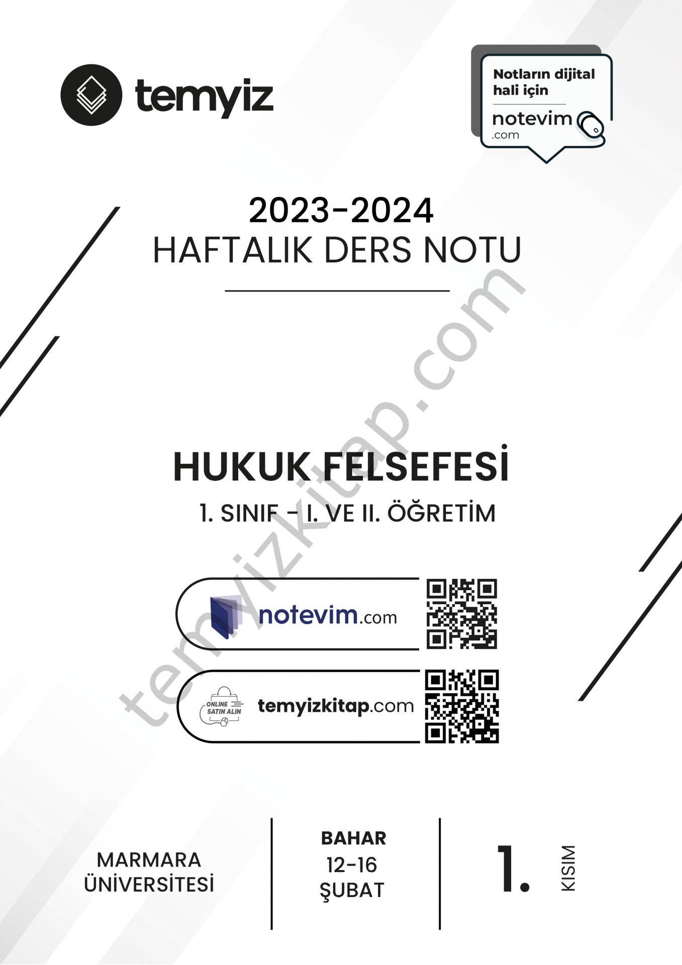 Hukuk Felsefesi 23-24 Bahar 1