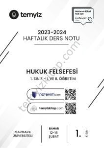 Hukuk Felsefesi 23-24 Bahar 1