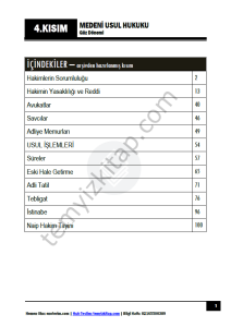 Medeni Usul Hukuku 25-26 Güz 4