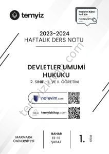 Devletler Umumi Hukuku 23-24 Bahar 1