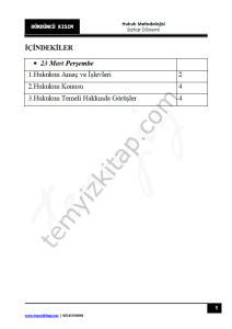 Kocatepe Üniversitesi Hukuk Metodolojisi 22-23 Bahar 4