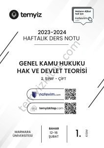 GKH Hak ve Devlet Teorisi 1.Öğretim Çift 23-24 Bahar 1