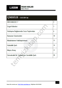 İnsan Hakları 23-24 Bahar 1