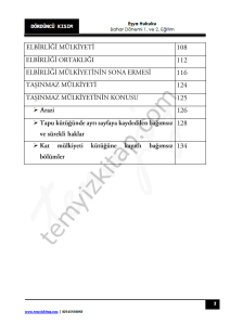 Kocatepe Üniversitesi Eşya Hukuku 22-23 Bahar 4