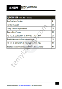 İcra ve İflas Hukuku 25-26 Güz 8