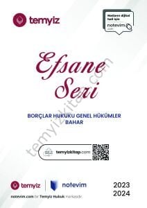 Borçlar Hukuku Genel Hükümler 2023-2024 Bahar Dönemi Efsane Seri