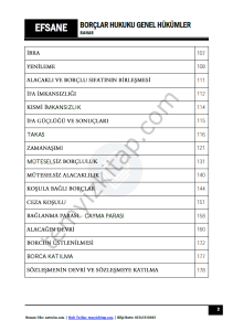 Borçlar Hukuku Genel Hükümler 2023-2024 Bahar Dönemi Efsane Seri