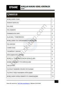 Borçlar Hukuku Genel Hükümler 2023-2024 Bahar Dönemi Efsane Seri