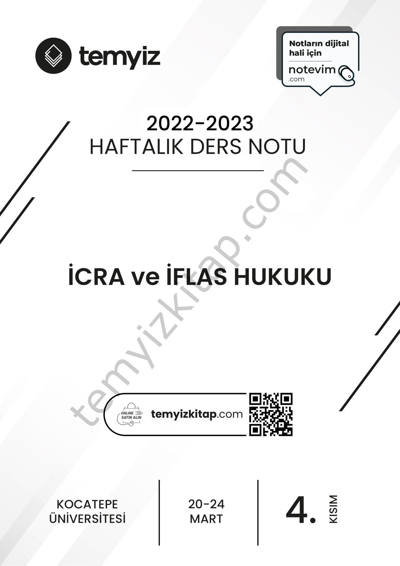 Kocatepe Üniversitesi İcra ve İflas Hukuku 22-23 Bahar 4
