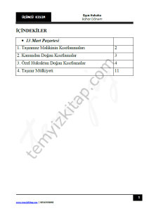 Kocatepe Üniversitesi Eşya Hukuku 22-23 Bahar 3