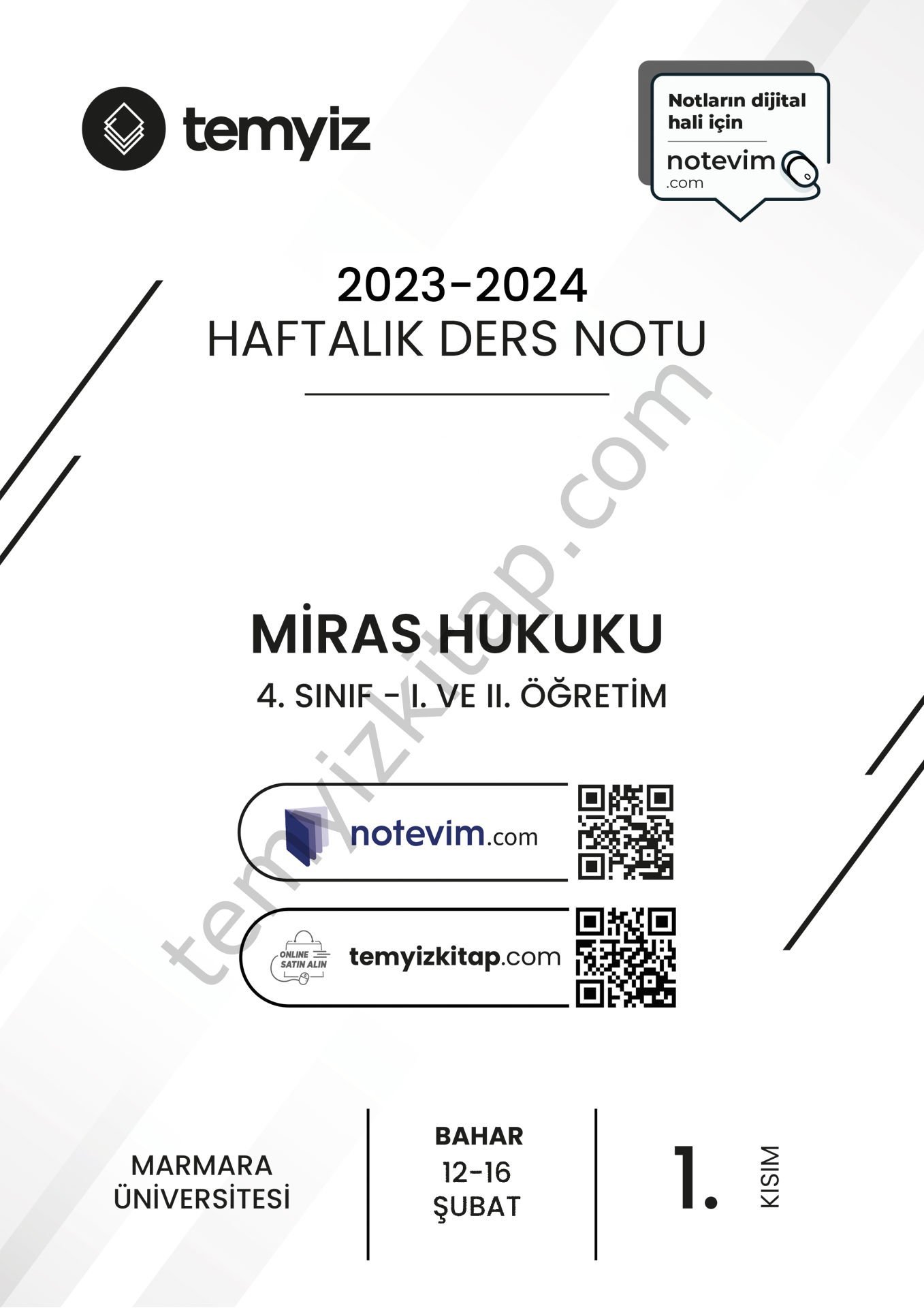 Miras Hukuku 23-24 Bahar 1