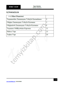 Kocatepe Üniversitesi Eşya Hukuku 22-23 Bahar 2