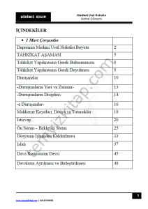 Kocatepe Üniversitesi Medeni Usul Hukuku 22-23 Bahar 1