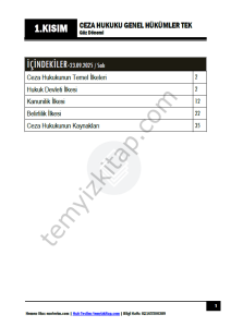 Ceza Hukuku Genel Hükümler Tek 25-26 Güz 1