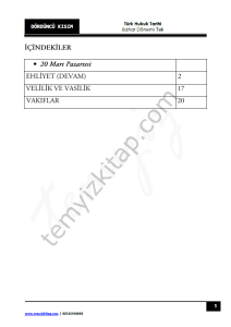 Türk Hukuk Tarihi TEK 22-23 Bahar 4