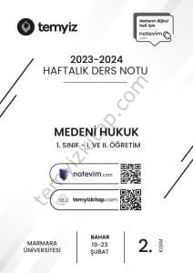 Medeni Hukuk 23-24 Bahar 2