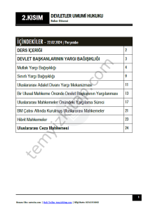 Devletler Umumi Hukuku 23-24 Bahar 2